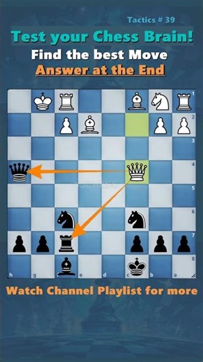 Tactics 39 #chesstactics #chessimprovement #chess
