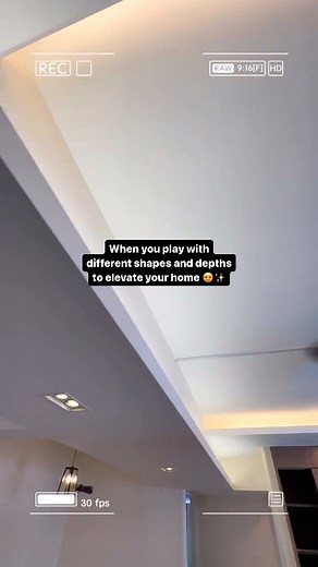 3.6K views · 42 reactions | Design pro tip: Add a false ceiling and play with different shapes and textures and lighting for that stunning elevated look! ✨ Credit: @.user14118995 (TT) | Hometrust.sg | Facebook