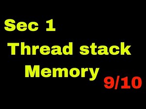 Sec 1/9-10 - Thread stack Memory | Operating System | Udemy Course | Posix thread