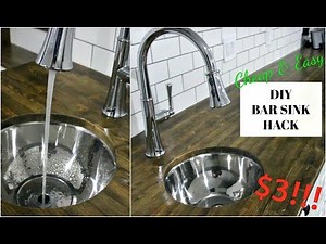 DIY CHEAP BAR SINK HACK | SAVE $$$