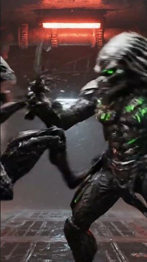 Predator vs Alien Fight scene