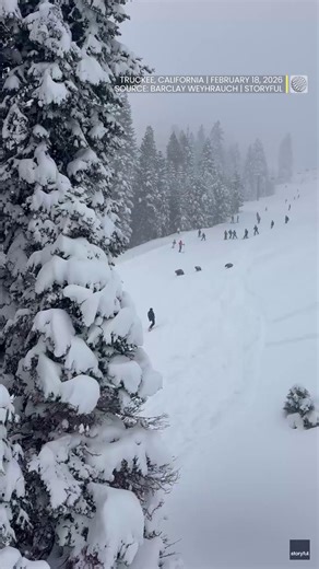 California skiers got a wild surprise on the slopes...🐻⛷️ On February 18, three fast-moving bears were spotted racing across the runs at Northstar California Resort near Lake Tahoe, and one skier caught the close encounter on camera. #Northstar #California #LakeTahoe #Skiing #BearEncounter | The Weather Network