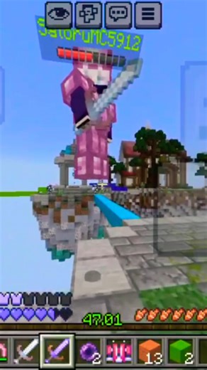Minecraft hive bedwars game play🥱