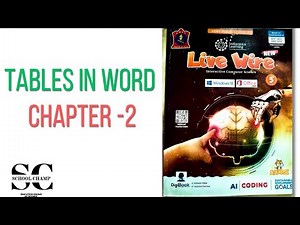 Computer chapter 2nd tables in word for class 5th aps/ tables in word ch 2 class 5th aps/computer
