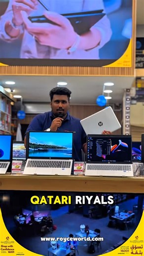 💻✨ Qatar’s Biggest Laptop Deal is LIVE! ✨💻 The Royce World QA Mega Laptop Sale has officially started — and the savings are unbelievable! 🔥 ⚡ Huge price drops on Brand New, Premium Used & High-Performance Gaming Laptops 🎯 Ideal for office work, online classes, designing, or next-level gaming 🏆 Official Partner Brands: HP | Dell | Lenovo | Microsoft | Asus | Acer 📍 Shop at Royce World QA — Qatar’s Top Laptop Destination 🚚 Buy online or visit our showroom — Free Delivery Anywhere in Qatar! 