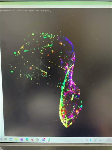 Bubble Universe graphic simulation using the J programming language and OpenGL