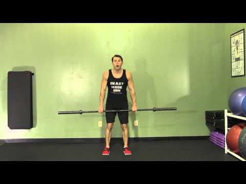 Jump Shrug from Hang - HASfit Olympic Exercise - Olympic Lift Form