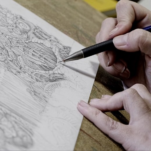 'As a kid, I spent half of my time in fairy tale books. I was enthralled by their murky, fickle world. Everything turned into everything else. Beasts talked and threw off their skins to turn into humans. Mysterious water revived the dead. A forest witch lived in a house on chicken legs and had a flipping bed that tossed incautious travellers into the underworld.' We sat down with our Fantasy: Realms of Imagination exhibition artist Sveta Dorosheva to delve into the jam-packed all-star fantasy un