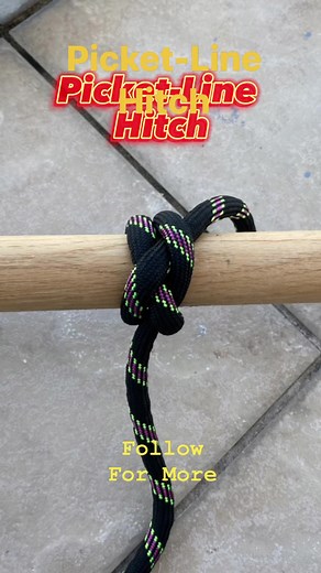 1.2M views · 16K reactions | The Picket-Line Hitch. #reelsvideo #reels #tutorial #knots #FacebookReelsContest #reelsinstagram | Nots | Facebook