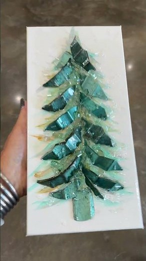 DIY Mercury Glass Christmas Tree