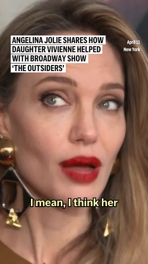 Angelina Jolie says her teenage daughter Vivienne helped her find the authenticity in the story of the Broadway musical