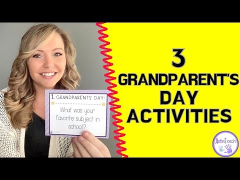 3 Fun Grandparent’s Day Activities for the Classroom