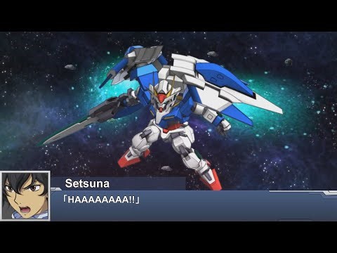 [ENG Sub]Super Robot Wars DD - 00 Raiser Attacks(SSR4) | スパロボDD - ダブルオーライザー 全武装