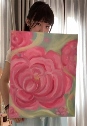 Peony Blooming: A Stunning Oil Painting