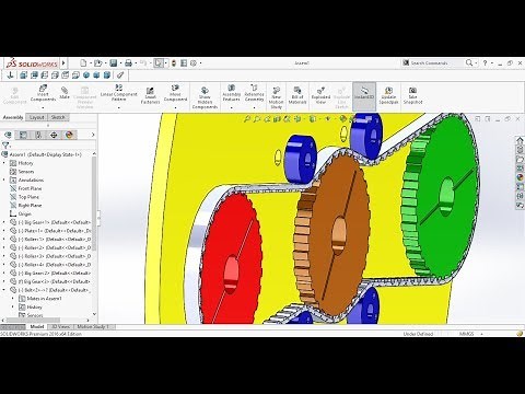 Timing Belt with Movable Teeth | SolidWorks Tutorial