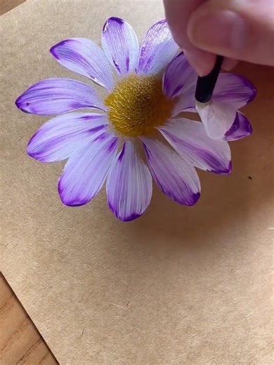 Slowly Forming Flower Painting