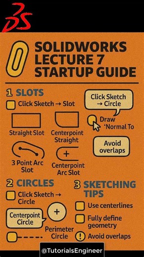 SolidWorks Lecture 7 Beginner #solidworks #tutorial ‪@TutorialsEngineer‬