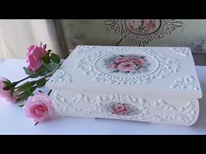Shabby Chic Box Decoupage for beginners