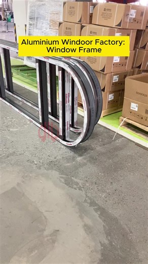 Part 345- ⚙️🌟 Precisely made super high aluminum window frame! Max size, perfect stability #aluminumprofile #aluminumextrusion #aluminiumfactory #factorywork #aluminium #aluminum #fyp