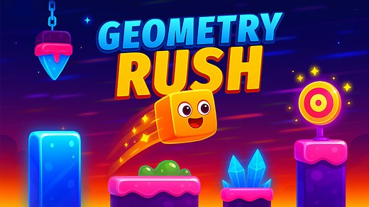 Play Geometry Rush | Free Online  Games. KidzSearch.com
