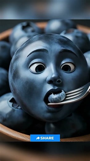 Top ASMR Calm Blueberry Face Eating Blueberry Soothing ASMR Fruit Short #bluberry