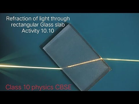 Activity 10.10 Refraction of light through Rectangular glass slab