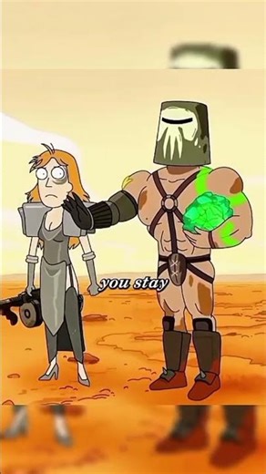 Rick giving out lectures on green diamond #cartoon #shorts