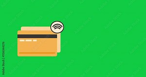 Contactless Nfc Wireless Pay Sign Logo. Credit Card Nfc Payment Concept