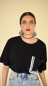 Tees are basic. Well, not anymore! Let’s take the idea of tees to the next level with our muse, Zara. Don’t hold back, play around freely and boldly with our printed and embroidered tees this summer. Make sure you don’t just put it on but, create a vibe instead. Available in-stores and online in Pakistan. Styled by: @zarapeerzada #SummerTees #Khaadi #WearYourself | Khaadi | Facebook