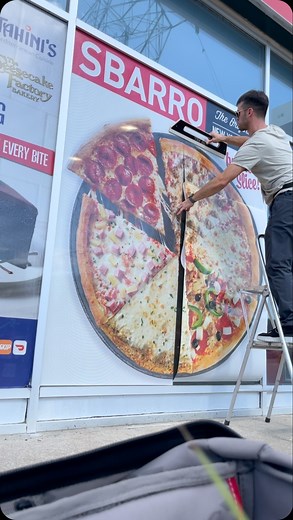 CDM Design | Enjoying the heat while it lasts with this 2pc exterior perforated window graphic application  #graphicinstaller #windowfilm... | Instagram