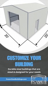22 reactions | Affordable steel building solutions that are customized for your needs. | Power Steel Buildings | Facebook