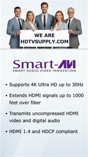 Smart-AVI HFX-S 4K HDMI over Fiber Cable Extender Set