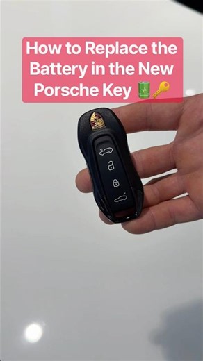 How to Replace the Battery in the New Porsche Key 🔋🔑
