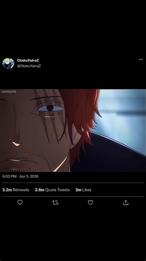 The look of shock shanks ' face 🥺 #shanks #luffy #bartomeo