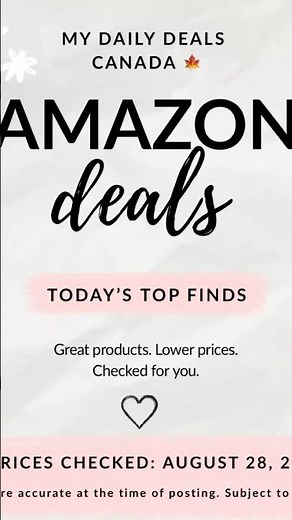 ✨ TODAY’S AMAZON CANADA DEALS 🇨🇦✨