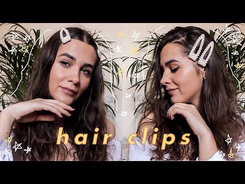 how to style hair clips / 5 hairstyles (EASY AND EFFECTIVE) *hot trend for spring and summer 2019*