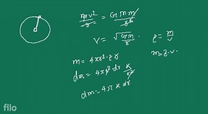 A test particle is moving in a circular orbit in the gravitatio... | Filo