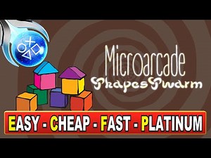 New Easy Cheap & Fast Platinum Game | Microarcade ShapeSwarm Trophy Guide - PS4, PS5