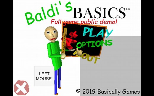 巴迪的基础教育早期完整演示安卓版通关Baldi's basics full game public demo v1.1 Android
