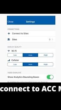 How to connect to ACC Mobile 3