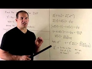 Laplace Transform Solution of y'-3y=e^{2t}, y(0)=2