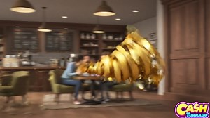 LIQUID GOLD coffee sent him flying! 🚀 WATCH the hilarious chaos! Use code FLYY9 for a coin BONUS! #CashTornado #Slots #TooMuchCoffee #Hyper | Cash Tornado Slots