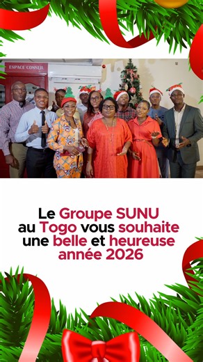 ✨🎉 Une année nouvelle, une confiance renouvelée 🤝 L'ensemble du personnel du Groupe SUNU au Togo vous présente ses meilleurs vœux 🎊 🌟 Que cette nouvelle année soit placée sous le signe de la sérénité 😌, de la stabilité et de la Protection. 🙏 Merci à tous ces clients et partenaires qui font confiance et avancent avec les filiales du Groupe SUNU au Togo. ✨ Très belle et heureuse année 2026 🎆🌟 #SUNUBankTogo #SUNUAssurancesTogo #SUNUSanté #NouvelAn #HeureuseAnnée #BonneAnnée | SUNU Bank Togo