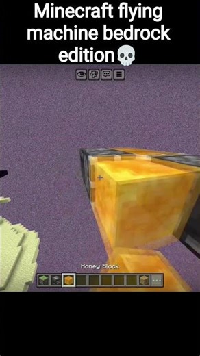Minecraft flying machine bedrock edition💀#minecraft #shorts