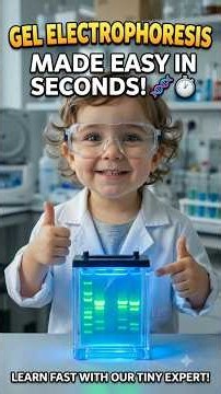 Gel Electrophoresis Made Easy in Seconds! 🧬🧪