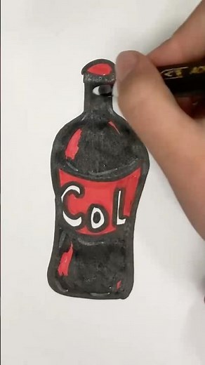How to Draw a Coca-Cola Bottle Step by Step 😱💋😍🥰😘