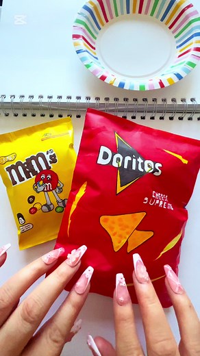 [DIY PAPER] paper snacks so satisfying ASMR #diy #papercraft #paperdiy #doritos #mnm #asmr #papersquishy #squishy