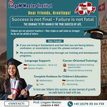 From Failure to Success | Life & Career Guidance in Switzerland | Lingam Master