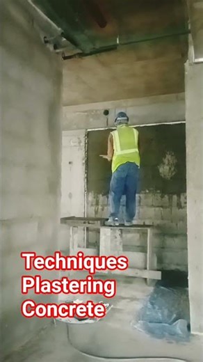 Techniques how to Plastering Concrete on wall