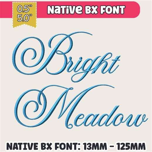 Skinny Script Embroidery Font Bright Meadow Bx Font Elegant Wedding Embroidery Font Instant Download Script Letters for Mach Alphabet PES Cu - Etsy UK